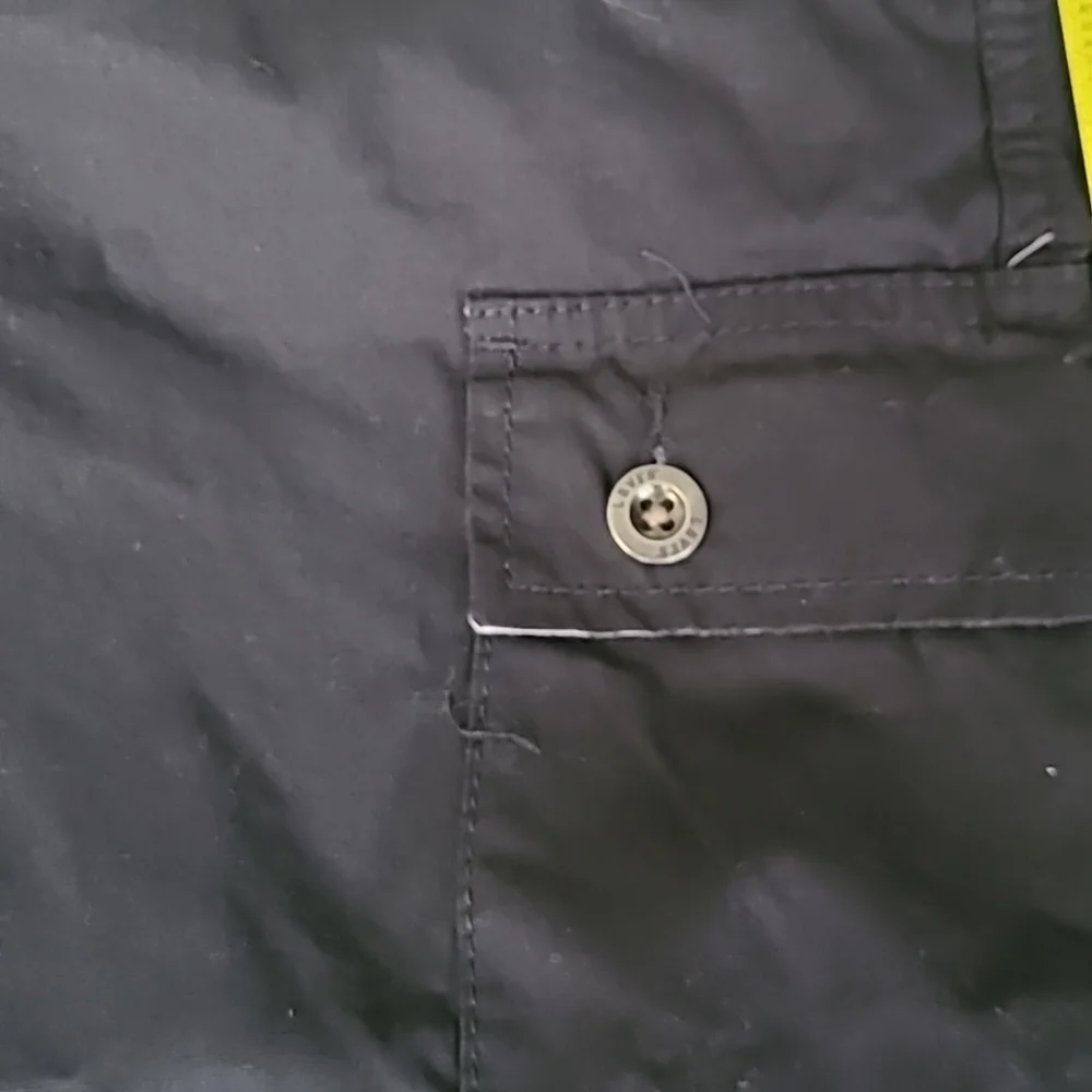 LEVIS YOUTH BOYS BLACK CARGO SHORTS SIZE 8 HUSKY W28_3